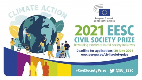 Последна покана за внасяне на проекти за Наградата на ЕИСК за гражданското общество за действия в областта на климата за 2021 г.